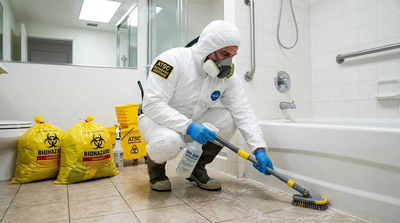 Decontamination equipment deployed for Blood Cleanup in Modesto